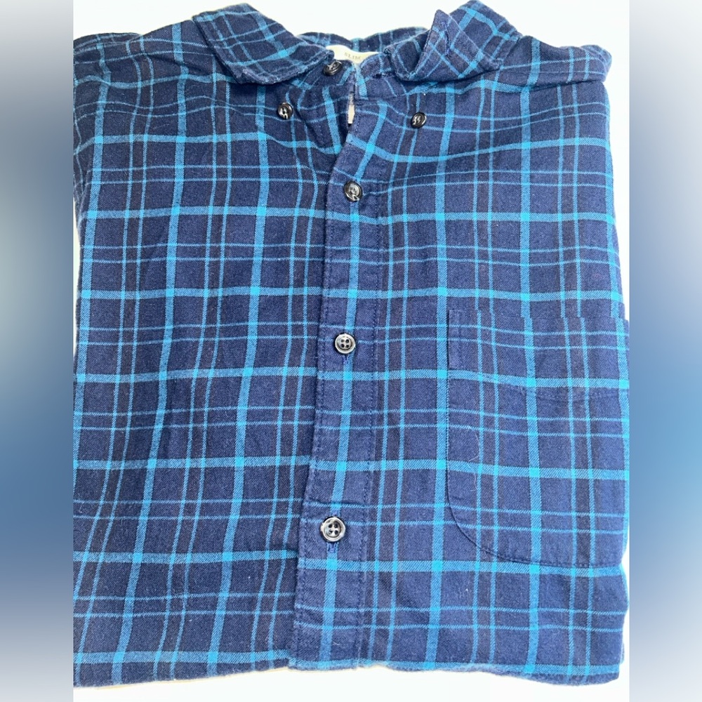 J. Crew Blue Plaid Men's Button Down Medium